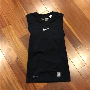 Nike black pro combat compression tank top